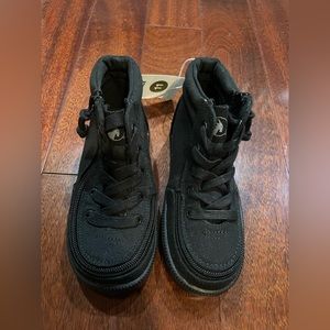 Boys Black Zipper Boots